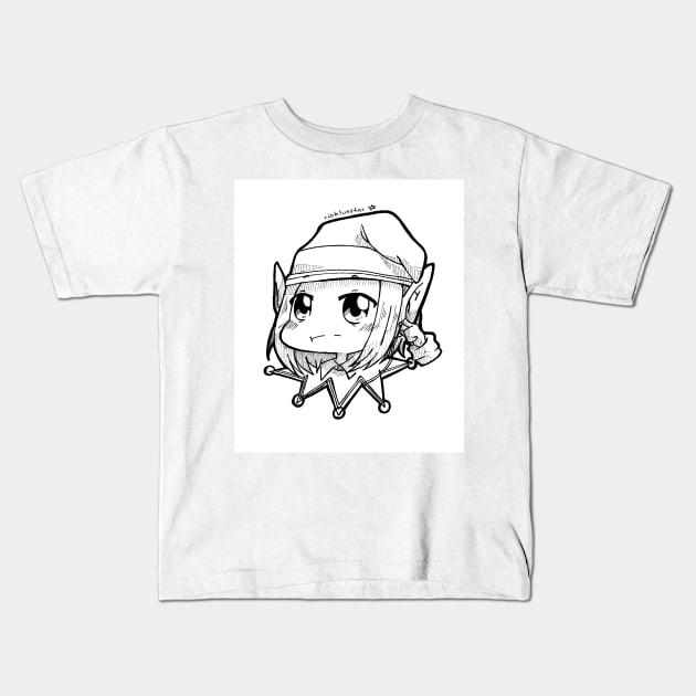 Elf Nicole Headshot Kids T-Shirt by riozaki21